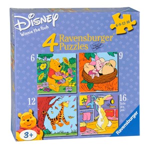 Ravensburger (07123) - "Winnie Pooh" - 6 9 12 16 piezas