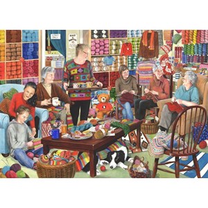 The House of Puzzles (3220) - "Knit & Natter" - 1000 piezas
