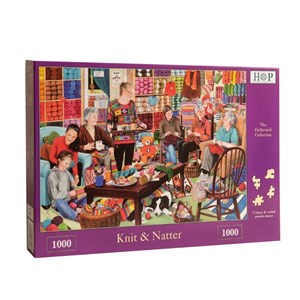 The House of Puzzles (3220) - "Knit & Natter" - 1000 piezas