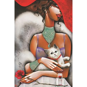 Gold Puzzle (61284) - "Lady with a Cat" - 1000 piezas