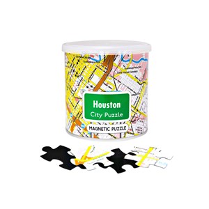 Geo Toys (GEO 241) - "City Magnetic Puzzle Houston" - 100 piezas