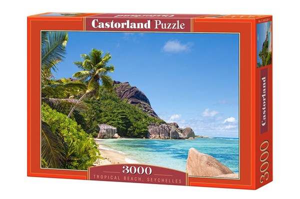 Castorland (C-300228) - "Tropical Beach, Seychelles" - 3000 piezas