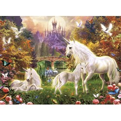 Ravensburger (14195) - "Enchanted Unicorns" - 500 piezas