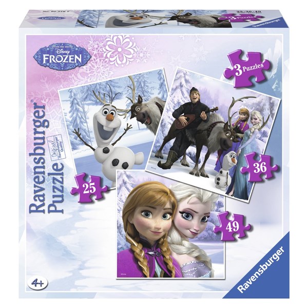 Ravensburger (07276) - "Frozen" - 25 36 49 piezas