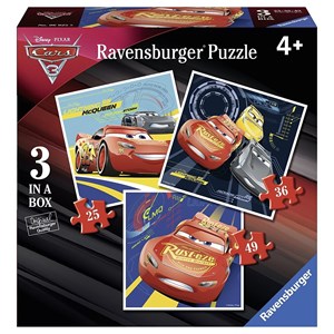 Ravensburger (06925) - "Cars 3" - 25 36 49 piezas