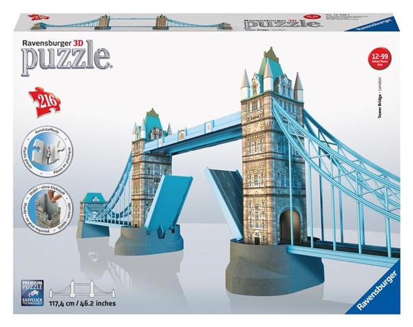 Ravensburger (12559) - "Tower Bridge, London" - 216 piezas