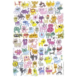 Heye (70169-29482) - Jon Burgerman: "Scribbled Cats" - 150 piezas