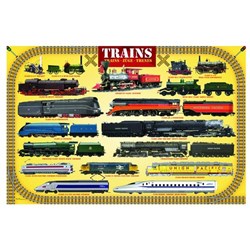 Eurographics (8104-0090) - "Steam Locomotives" - 100 piezas