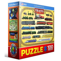 Eurographics (8104-0090) - "Steam Locomotives" - 100 piezas