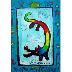 Grafika Kids (01739) - Anne Poire, Patrick Guallino: "Loup Heureux" - 12 piezas