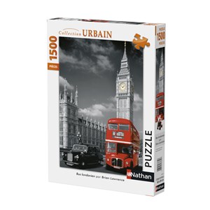 Nathan (87735) - "Red Bus in London" - 1500 piezas