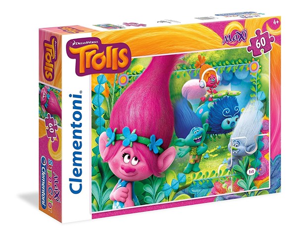 Clementoni (26586) - "Trolls" - 60 piezas