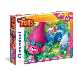 Clementoni (26586) - "Trolls" - 60 piezas