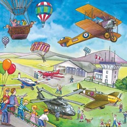 Ravensburger (09273) - "On the Road and in the Air" - 49 piezas