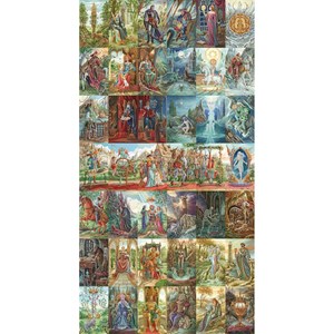 Puzzle Michele Wilson (A211-5000) - Florence Magnin: "The Tarot of Amber" - 5000 piezas