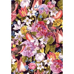 Grafika Kids (01174) - "Vintage Flowers and Birds" - 100 piezas