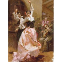 Art Puzzle (4600) - Pino Daeni: "Dancing in Barcelona" - 1500 piezas