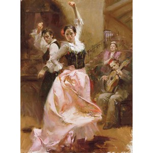 Art Puzzle (4600) - Pino Daeni: "Dancing in Barcelona" - 1500 piezas