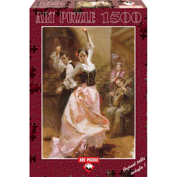Art Puzzle (4600) - Pino Daeni: "Dancing in Barcelona" - 1500 piezas