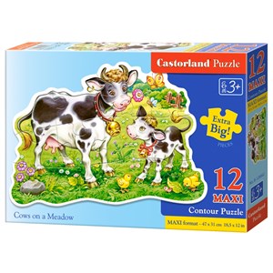 Castorland (B-120062) - "Cows on a Meadow" - 12 piezas