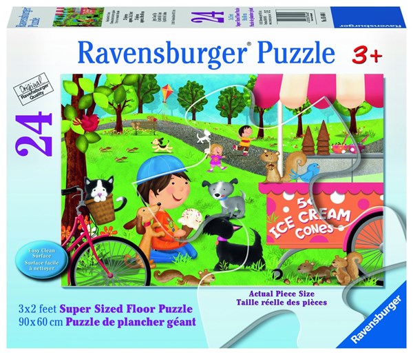 Ravensburger (05448) - "Dogs Love Ice Cream" - 24 piezas
