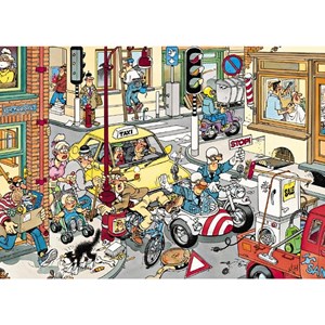 Jumbo (17161) - Jan van Haasteren: "Give Way" - 150 piezas