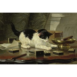 Grafika Kids (00282) - Henriette Ronner-Knip: "Kitten's Game" - 100 piezas