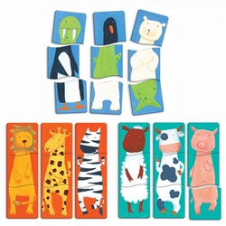 Djeco (01551) - "Funny Animals, 9 in 1" - 3 piezas