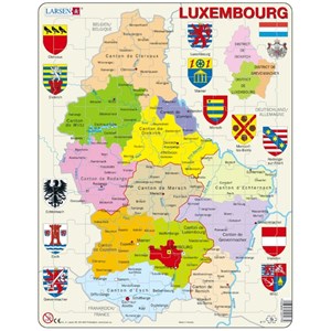 Larsen (K77) - "Luxembourg Political Map - FR" - 70 piezas