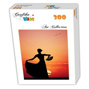 Grafika Kids (00389) - "Flamenco at Sunset" - 300 piezas