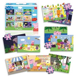 Jumbo (18470) - "Peppa Pig" - 12 24 35 50 piezas