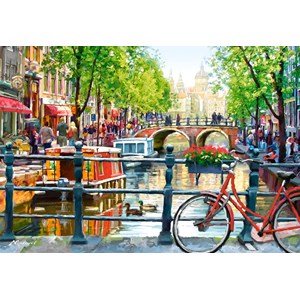 Castorland (C-103133) - Richard Macneil: "Amsterdam Landscape" - 1000 piezas