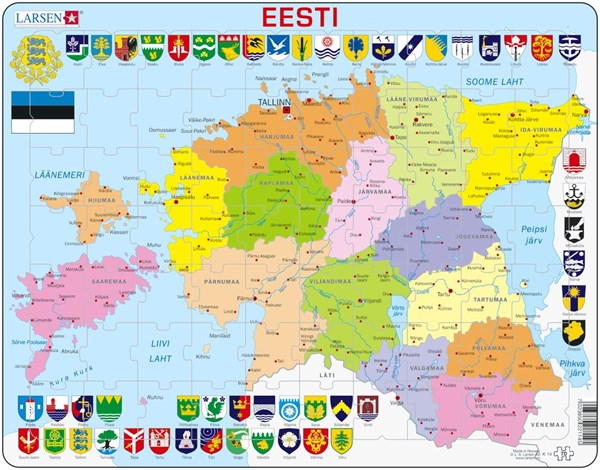 Larsen (K14-EE) - "Estonia Political - EE" - 70 piezas