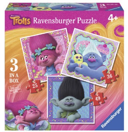 Ravensburger (06899) - "Trolls" - 25 36 49 piezas