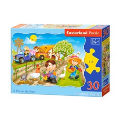 Castorland (B-03563) - "A Day on the Farm" - 30 piezas