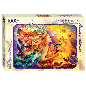 Step Puzzle (79533) - "Fantastic Colorful World" - 1000 piezas