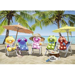 Ravensburger (19701) - "Gelinis in summer vacation" - 1000 piezas