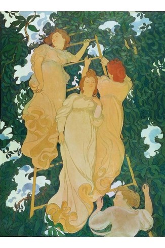 Puzzle Michele Wilson (A235-250) - Maurice Denis: "Ladder in the leaves" - 250 piezas