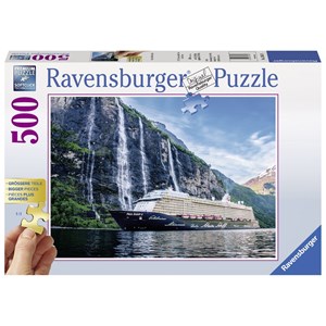 Ravensburger (13647) - "My Ship 4 in the Fjord" - 500 piezas