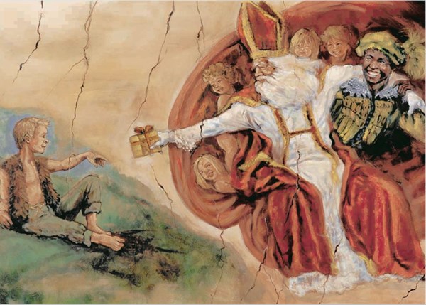 PuzzelMan (258) - "The Father Christmas with children" - 99 piezas