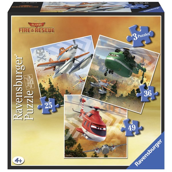 Ravensburger (07288) - "Planes" - 25 36 49 piezas