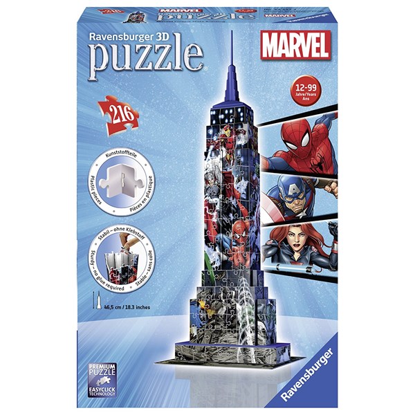 Ravensburger (12517) - "Marvel Empire State Building" - 216 piezas