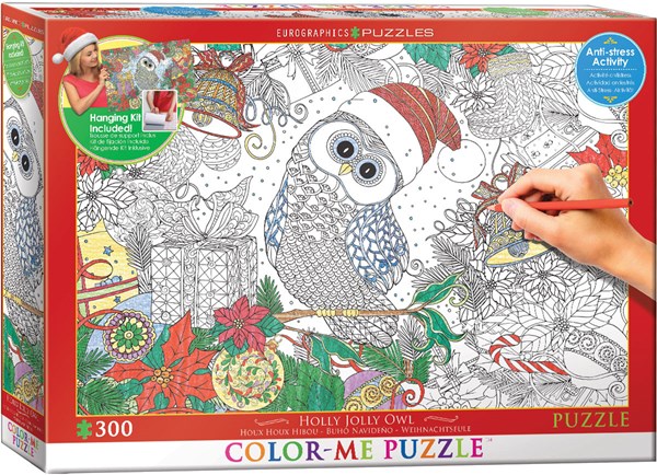 Eurographics (6033-0885) - "Holly Jolly Owl" - 300 piezas