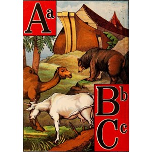 Grafika (00560) - "McLoughlin Bros: The Ark alphabet, 1868" - 1000 piezas