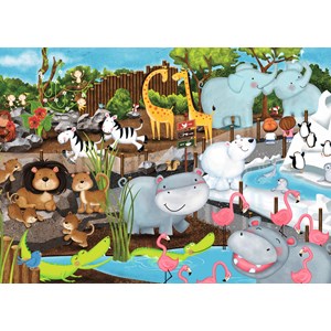 Ravensburger (08778) - "Day at the Zoo" - 35 piezas