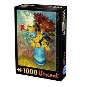 D-Toys (66916-VG02) - Vincent van Gogh: "Flowers in a Blue Vase" - 1000 piezas