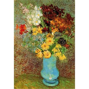 D-Toys (66916-VG02) - Vincent van Gogh: "Flowers in a Blue Vase" - 1000 piezas