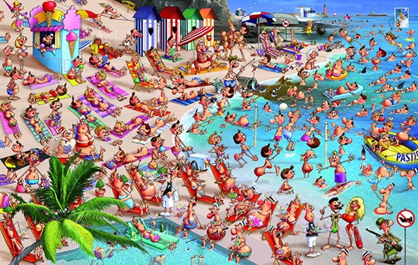 Piatnik (536748) - François Ruyer: "The beach" - 1000 piezas