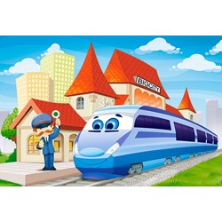 Castorland (B-040216) - "At the Railway Station" - 40 piezas