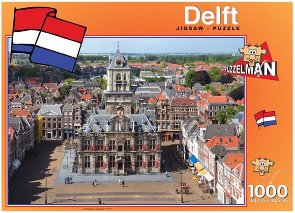PuzzelMan (425) - "Netherlands, Delft, Town Hall" - 1000 piezas